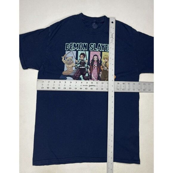 Demon Slayer TV Anime Cartoon T-shirt Men Medium Blue Short Sleeve - Picture 5 of 5